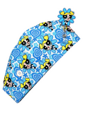 Blue Powerpuff Girl Scrub Cap + Badge Reel