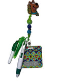 Green Mystery Dog Badge Reel Set