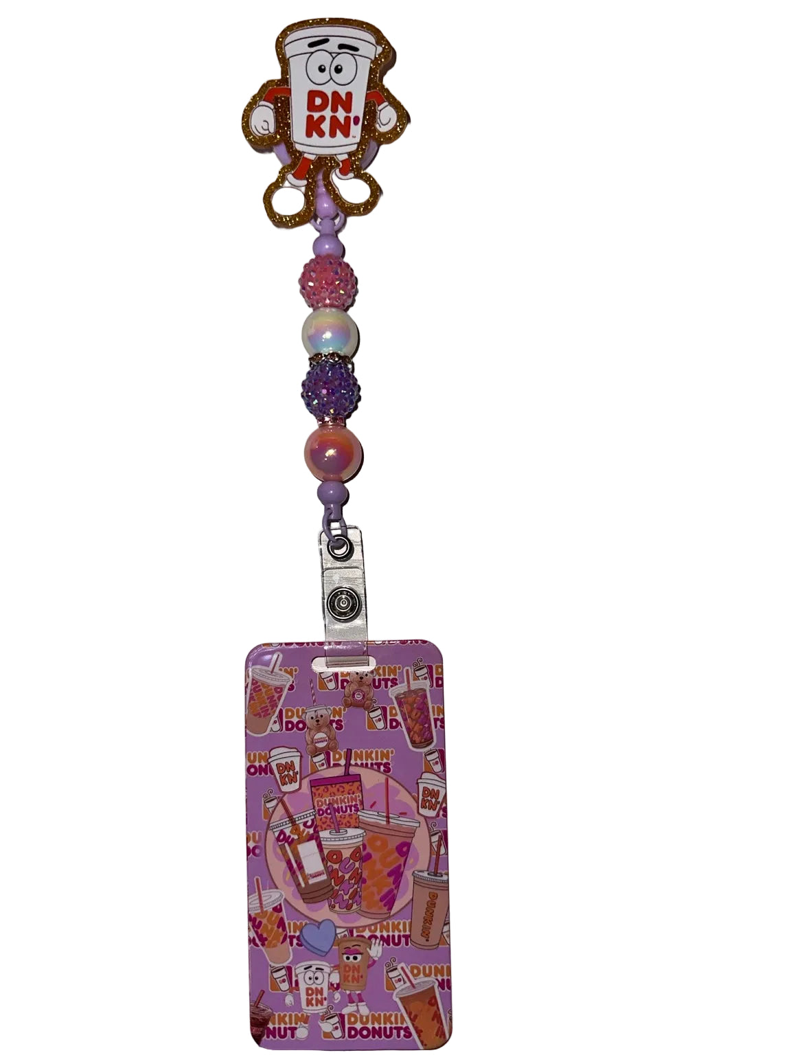 Pink Coffee Badge Reel