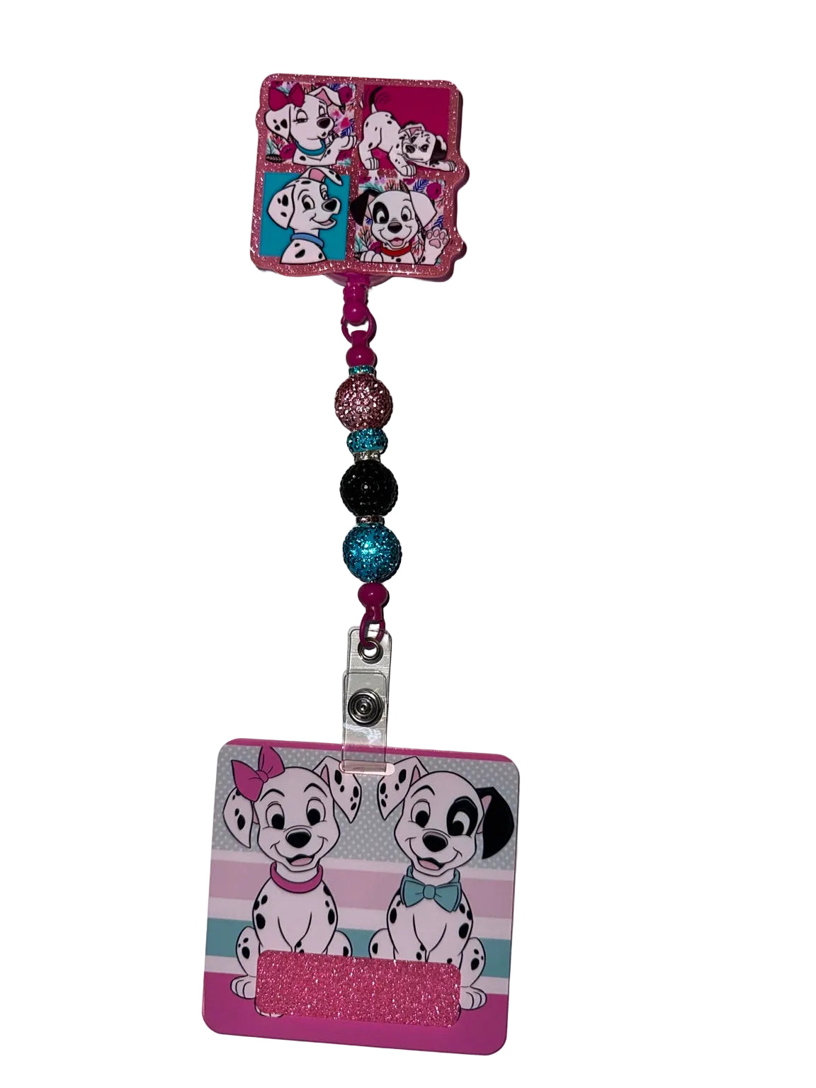 Pink Puppy Badge Reel