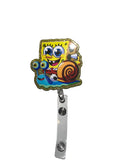 Yellow Cartoon Sponge Badge
